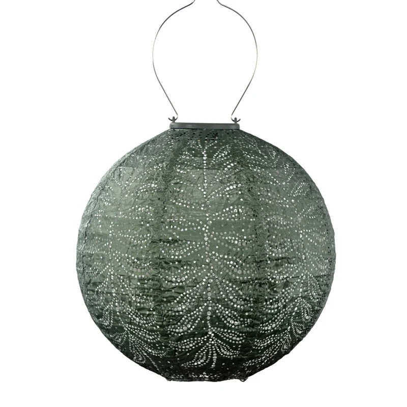 Solar Lampion Round - Folia Sage Green - 30 cm