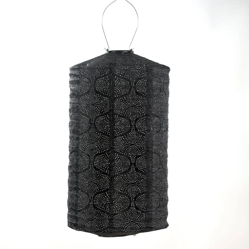Solar Lampion Cylinder - Tigres Black - 28 cm