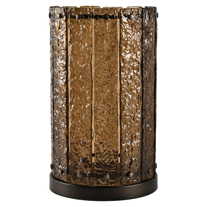 Windlicht Nuri L - Bruin glas