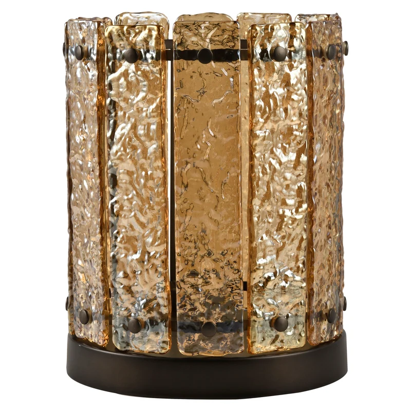 Windlicht Aura S - Amber glas