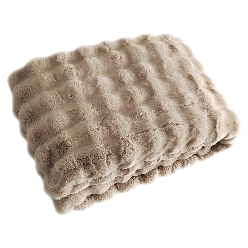 Plaid Nordic Plush - 200x300 - Beige