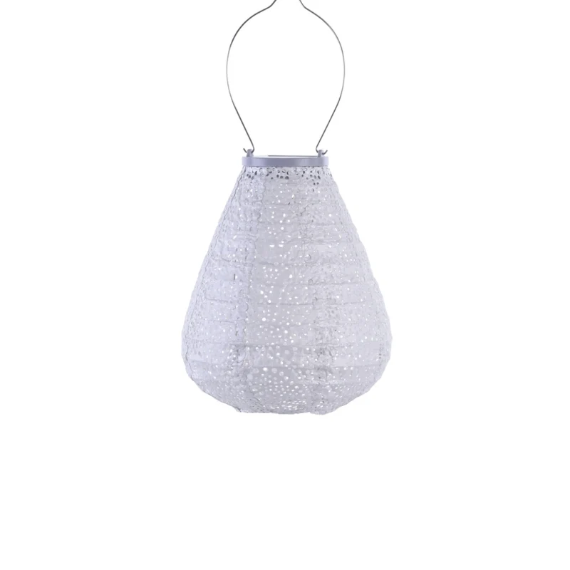 Solar Lampion Tulip - Paisley Silver - 20 cm