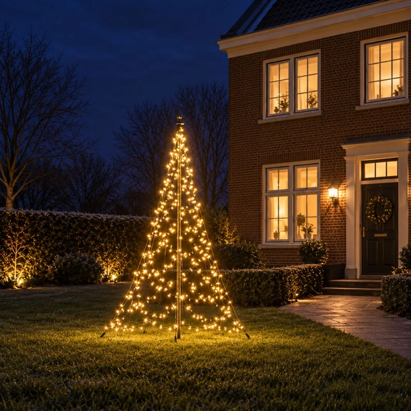 Fairybell Standaard | 2 meter | 300 LED-lampjes | Inclusief mast | Warm wit | Pre-order