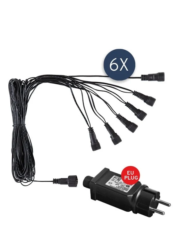 Fairybell Smart Magic | 8 meter | 6 aansluitingen