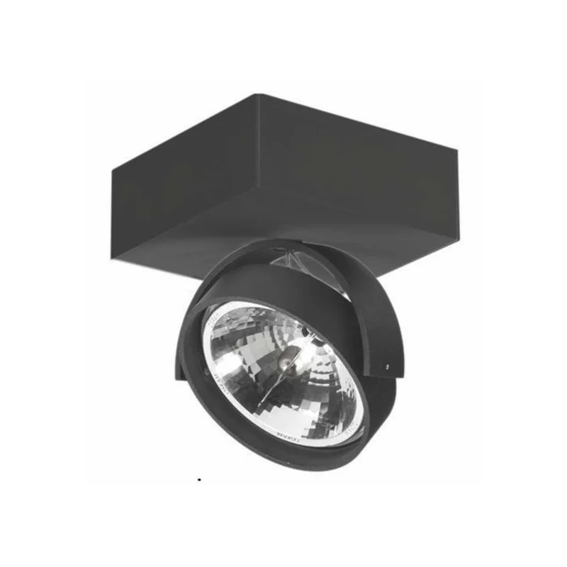 Artdelight Plafondlamp Dutchess 1L SQ - Zwart