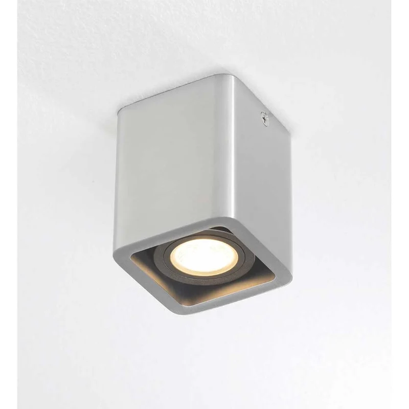 Artdelight Plafondlamp Bronx 1L - Aluminium