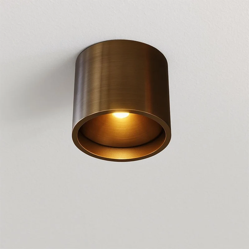 Artdelight Plafondlamp Orleans - Donker Antiek Brons - Dim To Warm