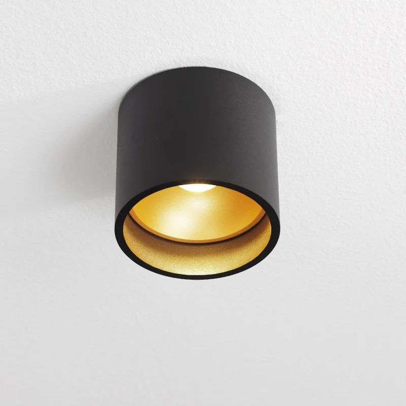Artdelight Plafondlamp Orleans - Zwart/Mat Goud