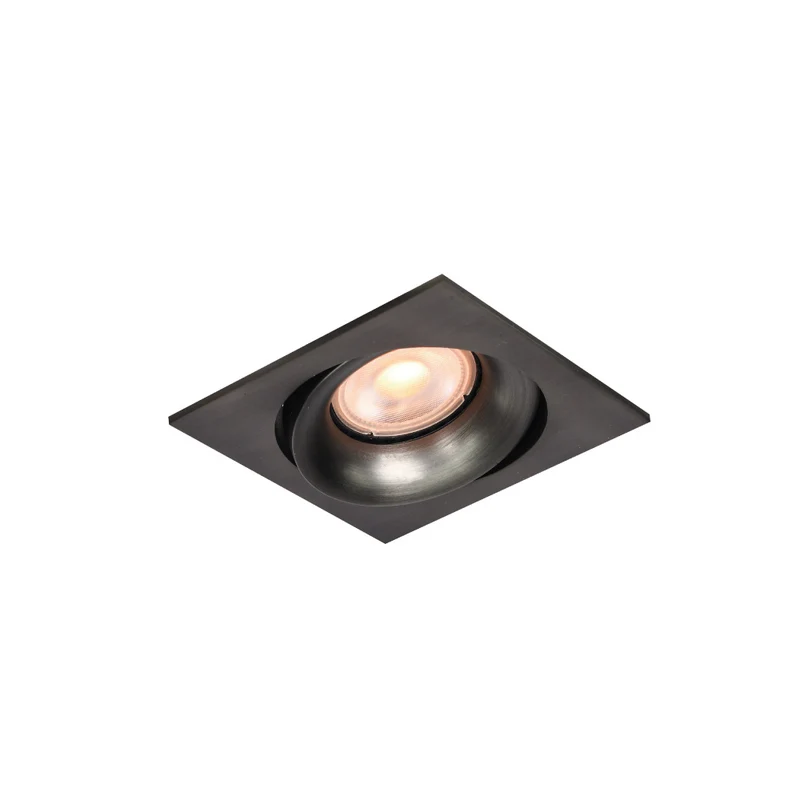 Artdelight Inbouwspot Alice Vierkant - Gun Metal