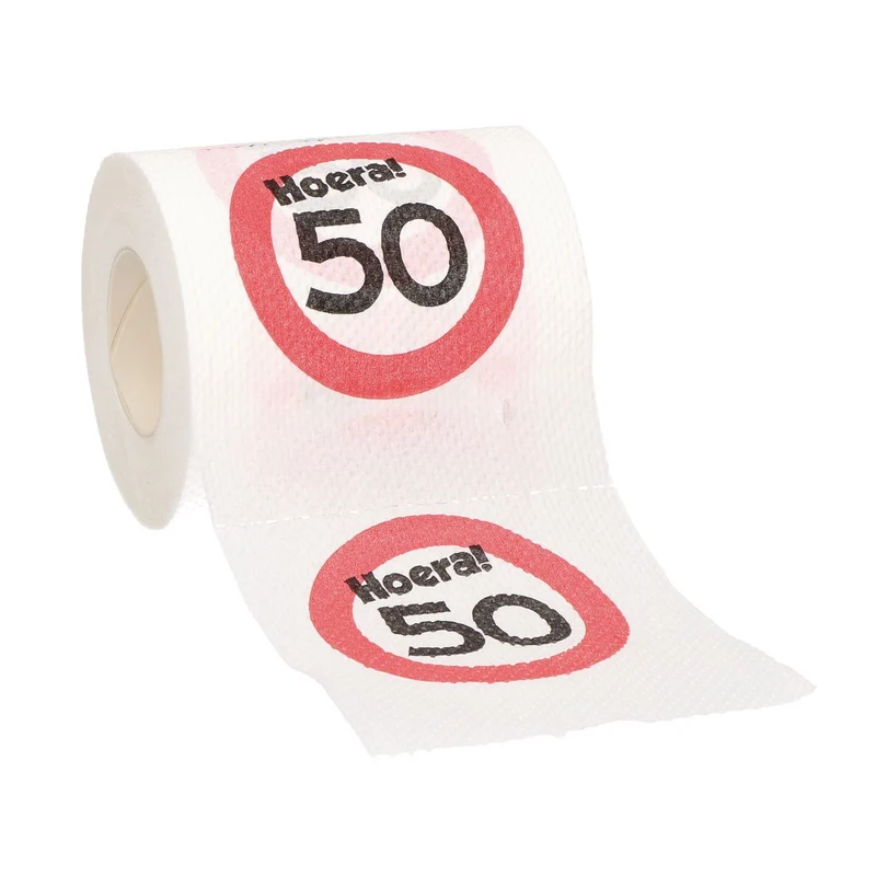 WC rol 50 jaar verkeersbord