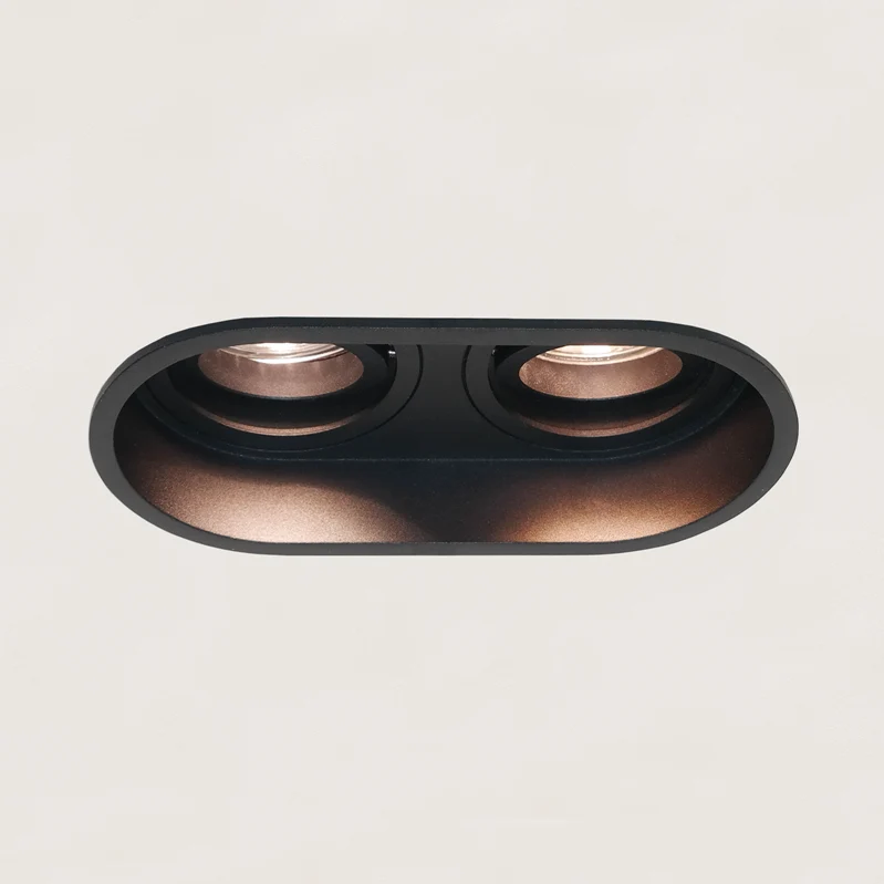 Artdelight Inbouwspot Rex 2L - Zwart