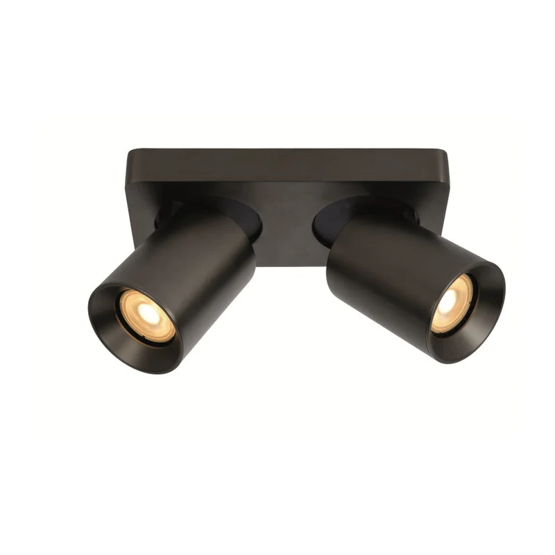 Artdelight Plafondlamp Megano 2L - Gun Metal