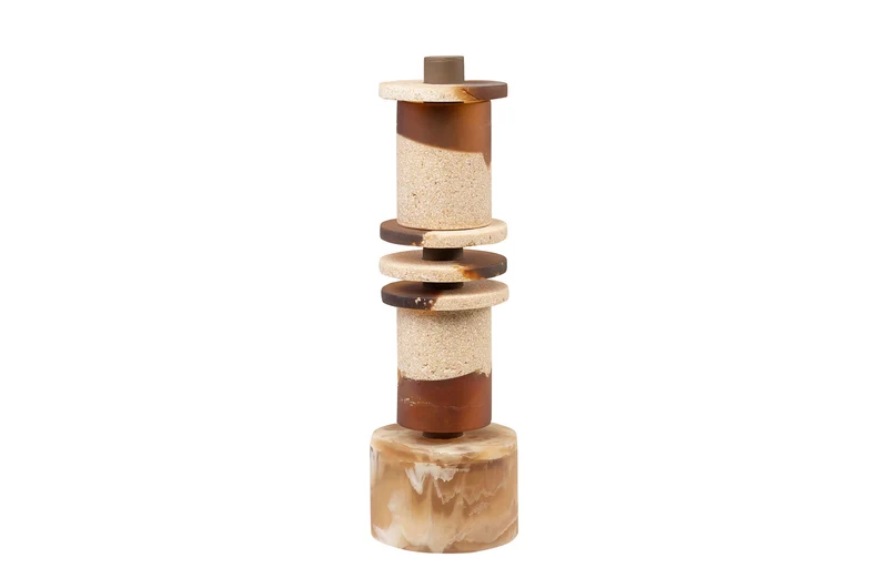 Deco object Strata - Bruin