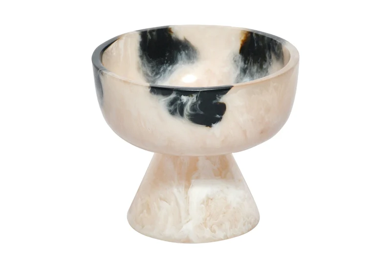 Bowl Small - Black and Cream Transparent