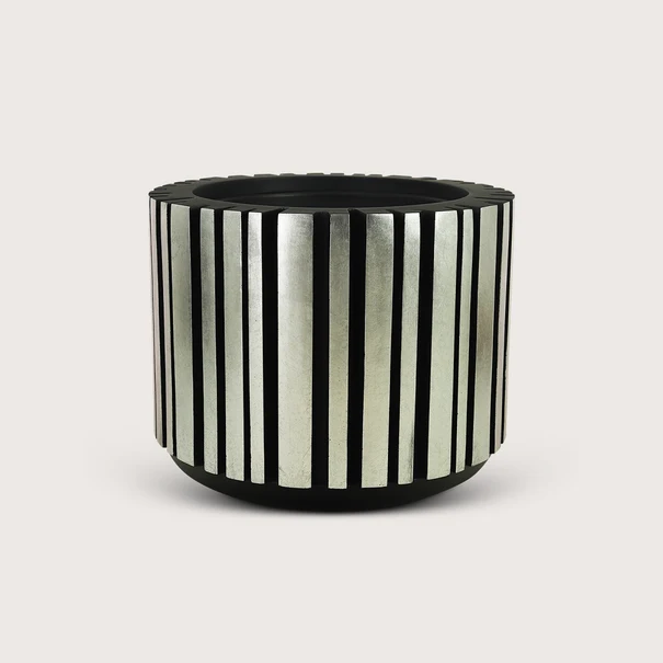 Plantenbak Groove - Zilver - D60 H48
