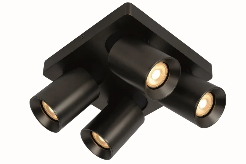 Artdelight Plafondlamp Megano 4L - Gun Metal