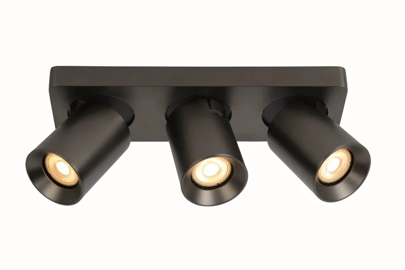 Artdelight Plafondlamp Megano 3L - Gun Metal