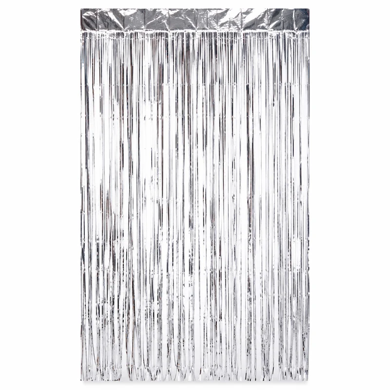 Deurgordijn folie zilver 80cm x 180cm