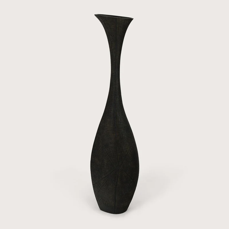Vaas Oval Inez L - Zwart - 28,5x18 H115