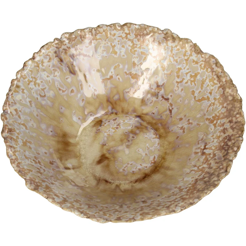 Bowl Stoneware Beige 19.5x19.5x5.5cm