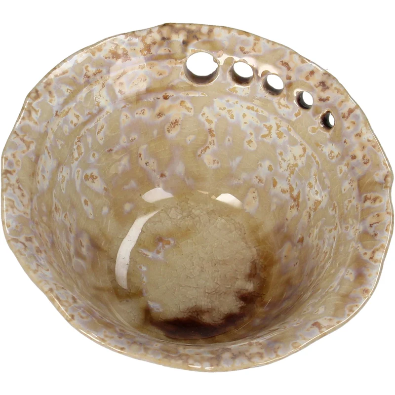 Bowl Stoneware Beige 11.5x11x6cm