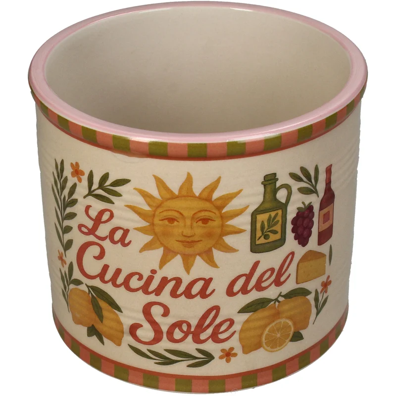 Planter Sole Can Dolomite Multi 13.8x13.8x11.8cm