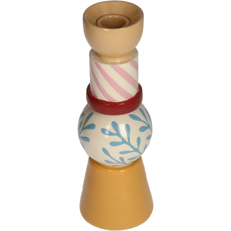 Candle Stick Ornaments Polyresin Multi 7x7x22cm