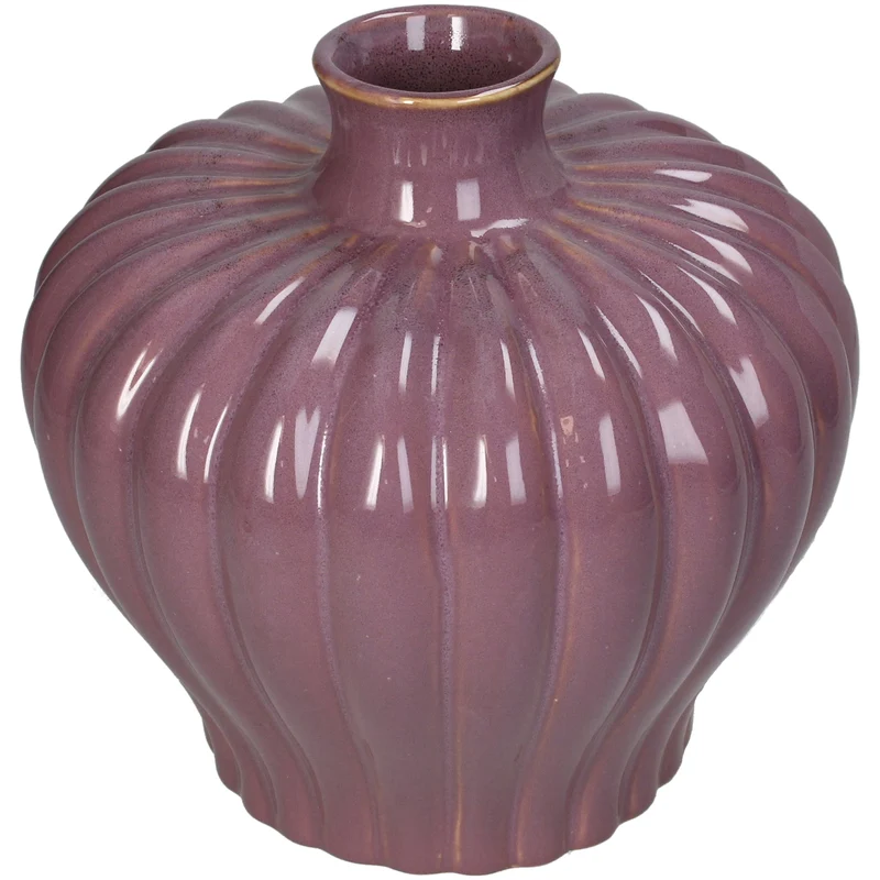 Vase Stoneware Lilac 20x20x19.5cm