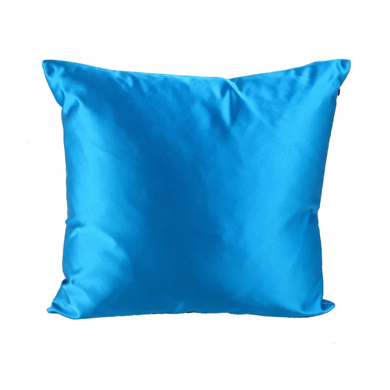 Sierkussen Satijn - Blauw - L45 B45