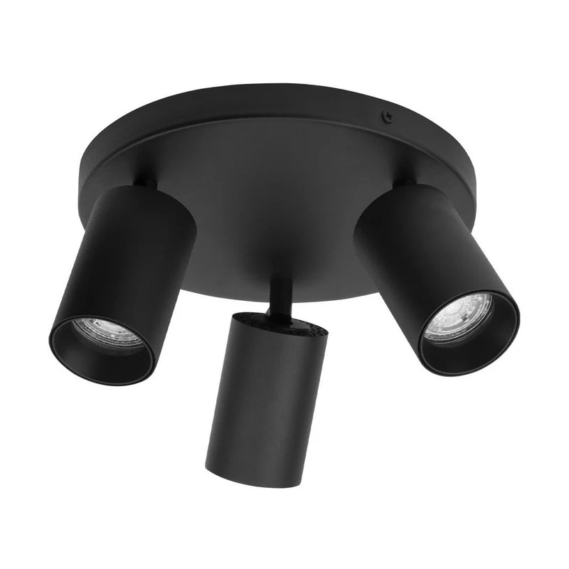 Nova Luce TOD Plafondspotjesclusters Zandzwart GU10 3x10W