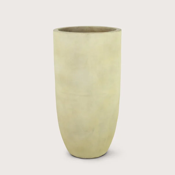 Plantenbak Terracotta - Wit - D56 H110