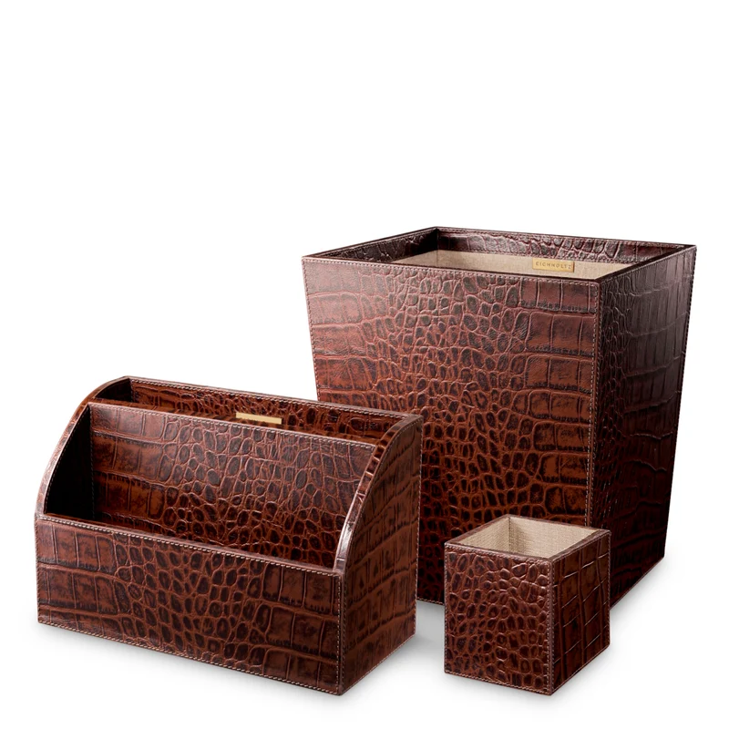 Bureauset Scaleo - Bruin (set van 3)