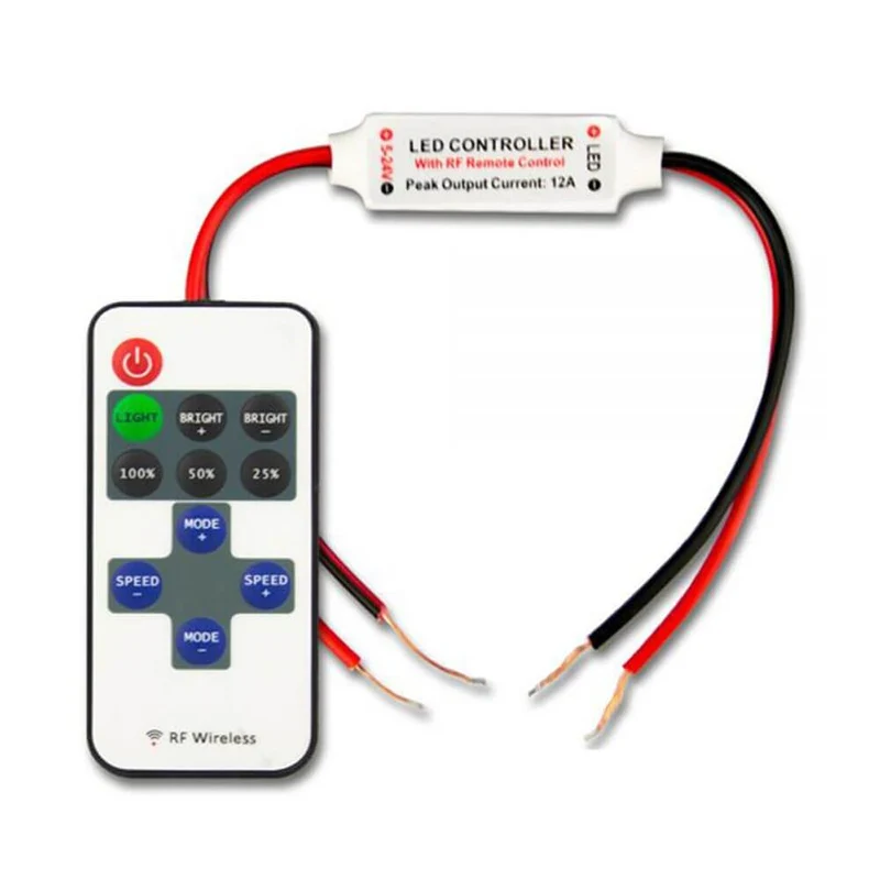 LED Strip Mini Funk Dimmer mit FB