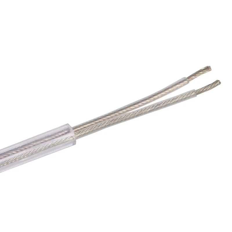 Lampenkabel transparent 2 x 0, 75mm 1 Meter
