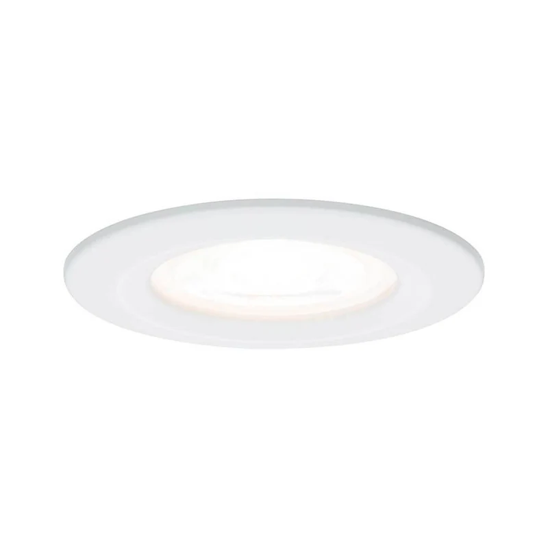 Einbauleuchte Nova rund starr LED IP44 1x6,5W 2700K GU10 Weiß