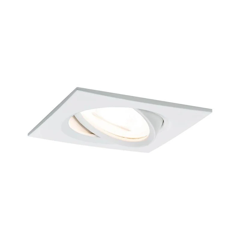Einbauleuchte Nova eckig schwenkbar LED 1x6,5W 2700K GU10 Weiß