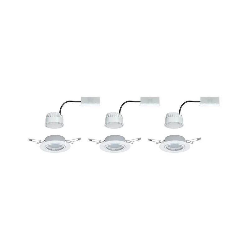Einbauleuchten-Base Coin LED schwenkbar 3-stepdim 3x5W Weiß