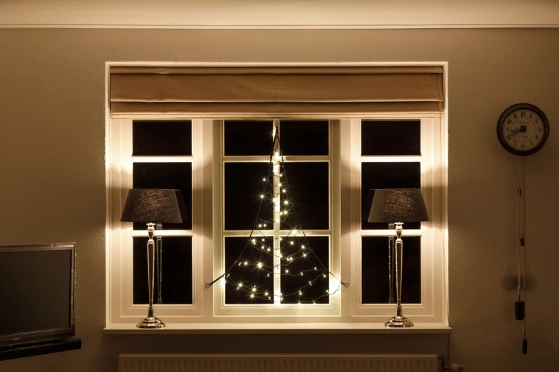 Fairybell | Raamkerstboom | 125 cm | 60 LED-lampjes | Warmweiss