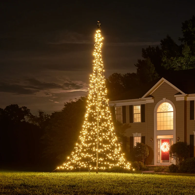 Fairybell Bundle | 6 metres | 900 LED lights | Warm white | Including flagpole