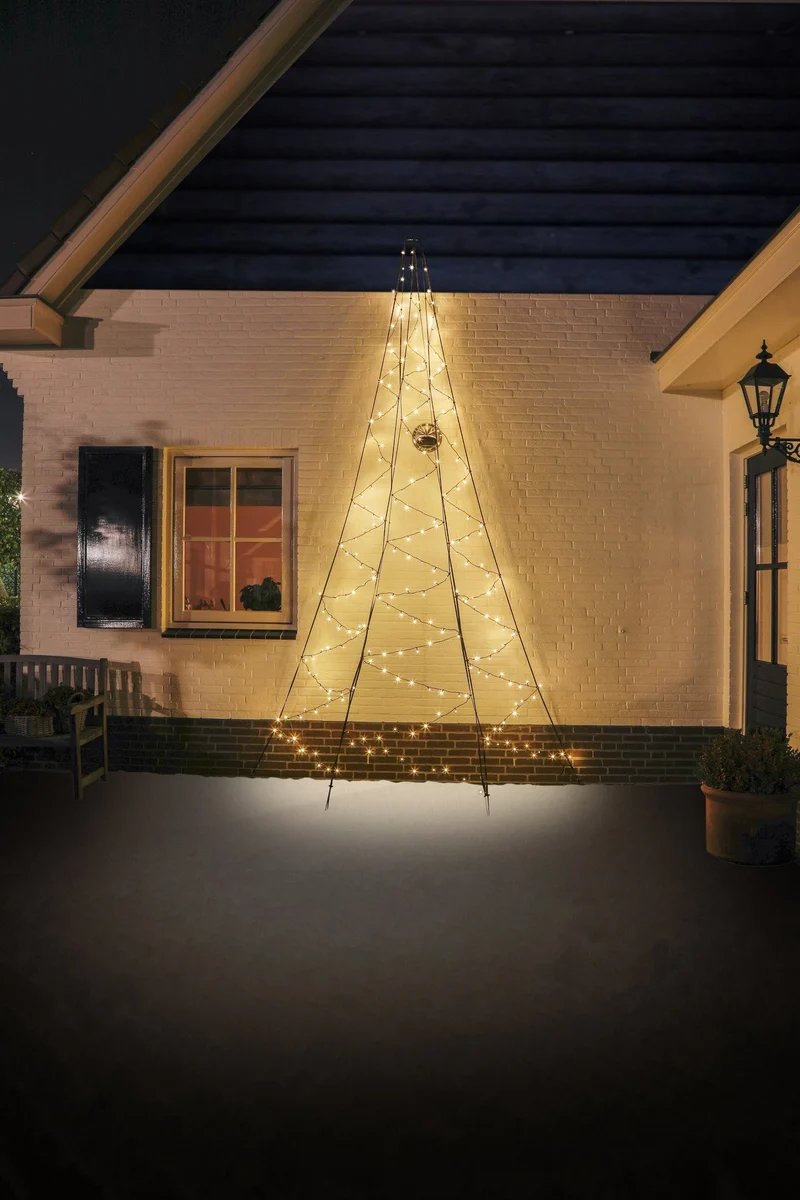 Fairybell Muurkerstboom | 4 meter | 240 LED-lampjes | Warm wit