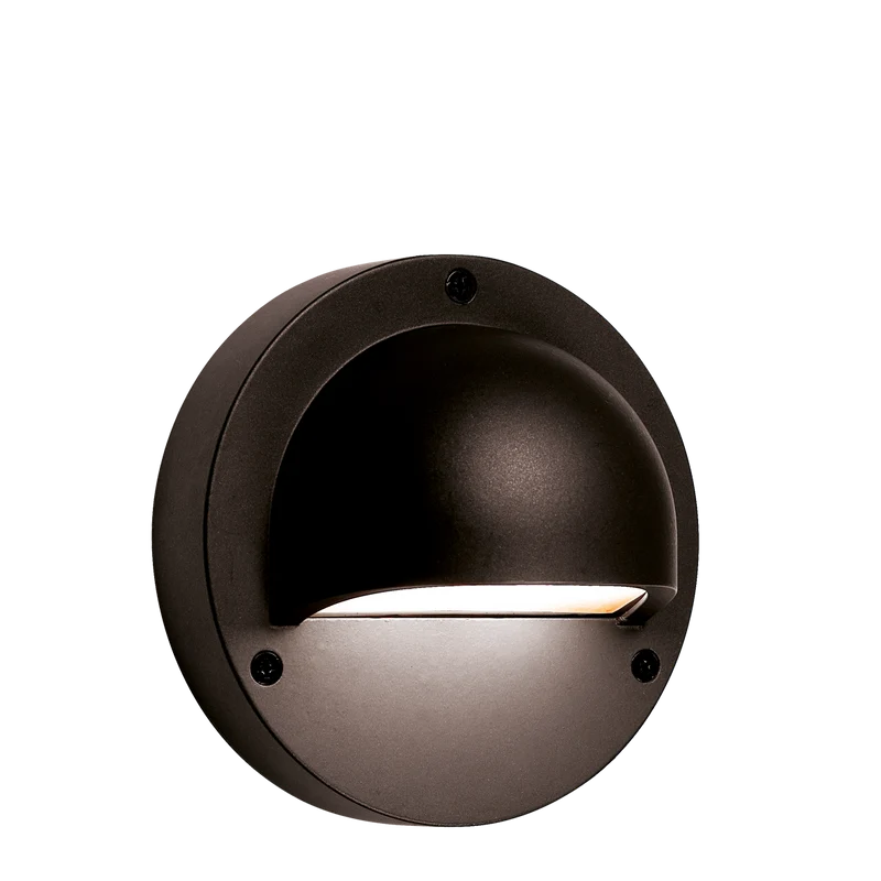 Garden Lights LED wandlamp Deimos Zwart 1W warm wit licht
