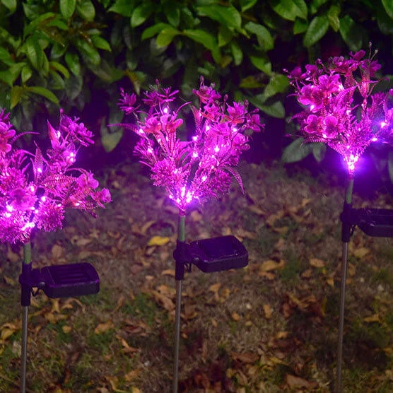 Moderne Solar LED Tuinlamp – Paars – (1 LED)