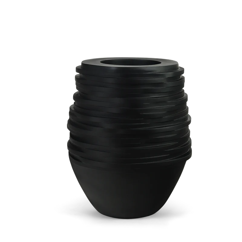 Plantenbak Roza - Mat Zwart - D64.5 H80