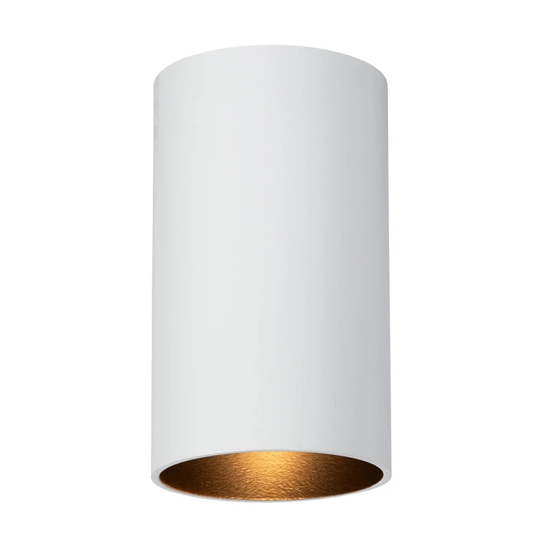 Atmooz plafondlamp Era Fix - wit - zwart binnenin - Ø 5,5 x H 10 cm - GU10