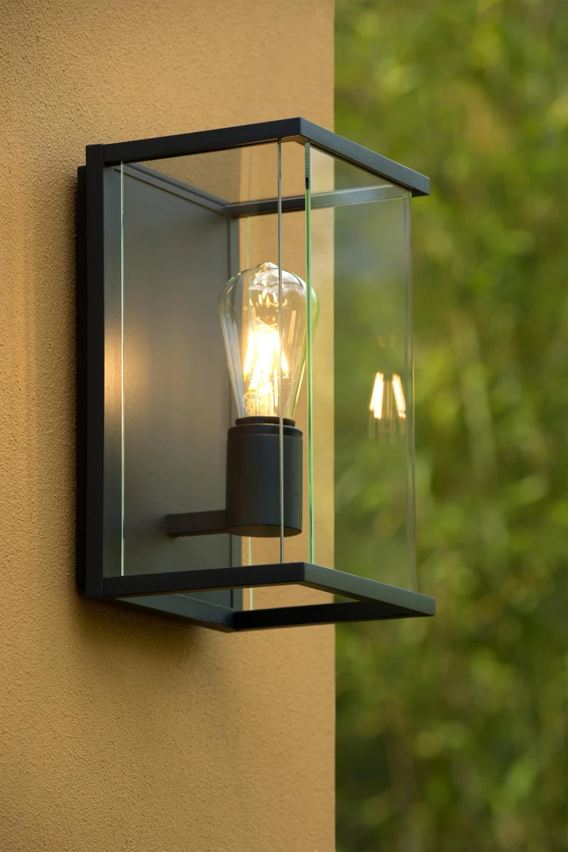 Lucide wandlamp CLAIRE - 1xE27 - Antraciet