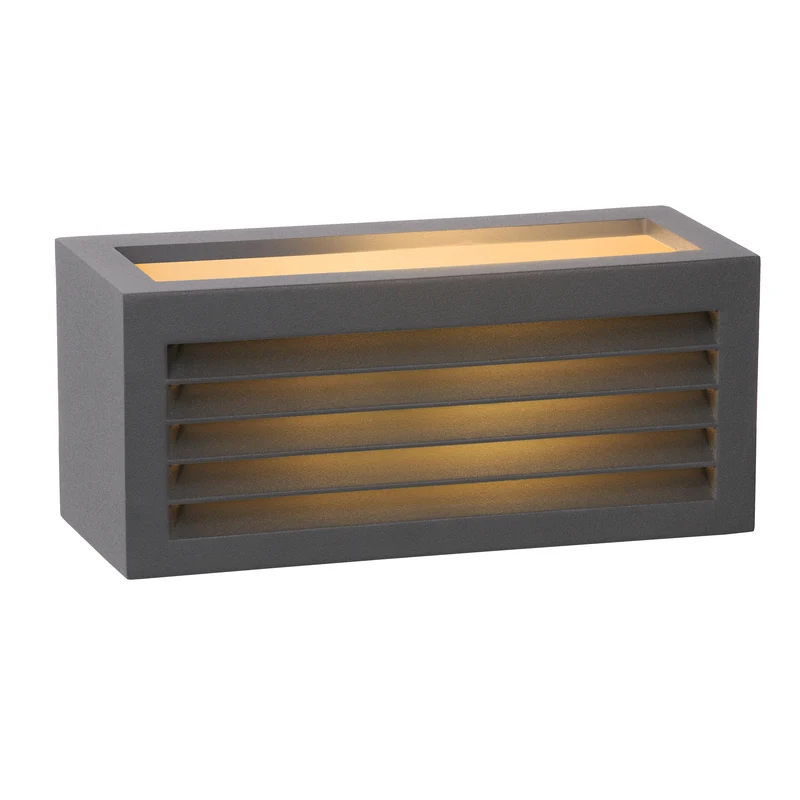 Lucide wandlamp DIMO - 1xE27 - Antraciet