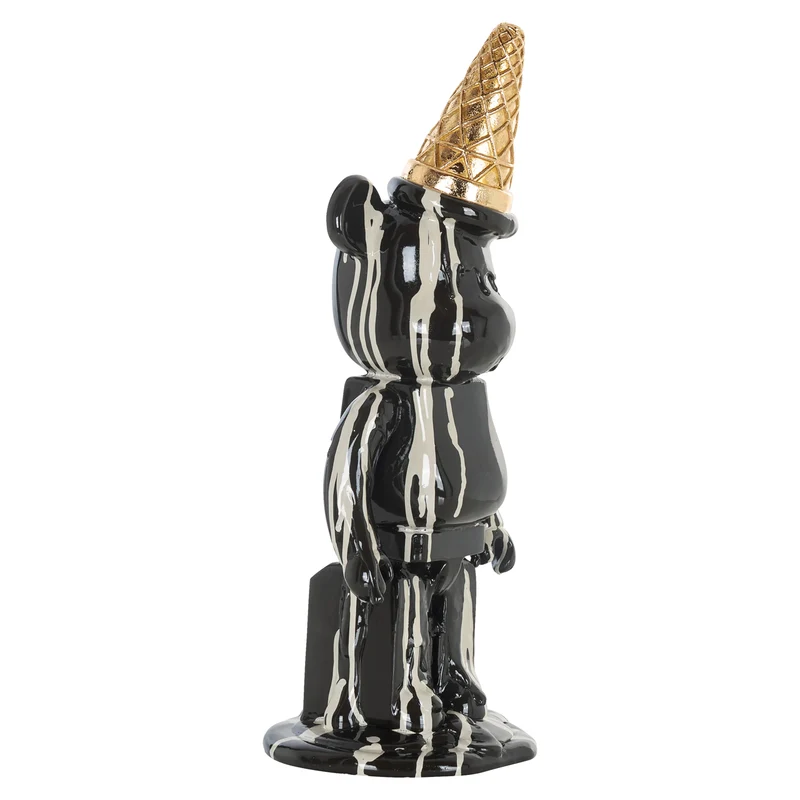 Deco object Icebear - Zwart