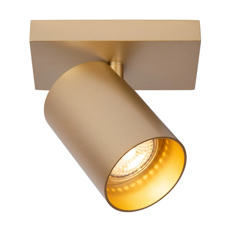 Atmooz plafondlamp Nuo 1 - goud - goud binnenin - 15 x 10 x H 12 cm - GU10