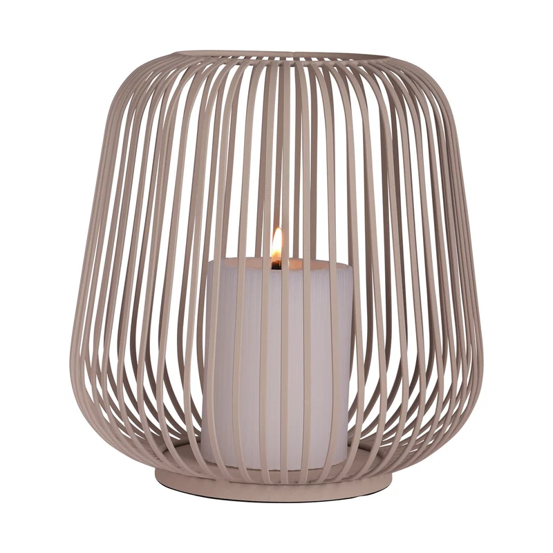 Atmooz kaarsenhouder Dante L - beige - Ø 27 x H 28 cm