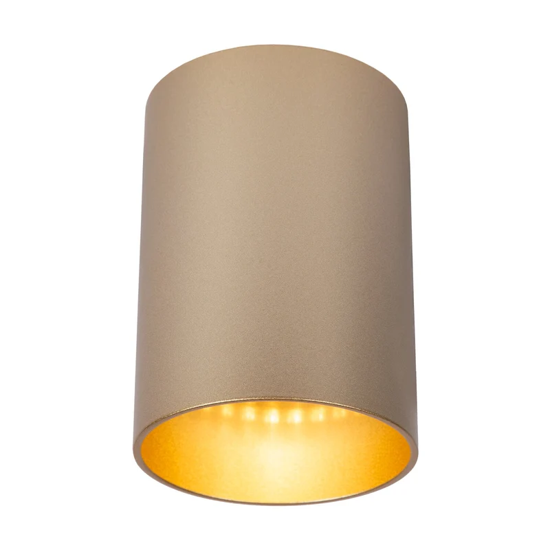 Atmooz plafondlamp Nuo Fix - goud - goud binnenin - Ø 7 x H 10 cm - GU10